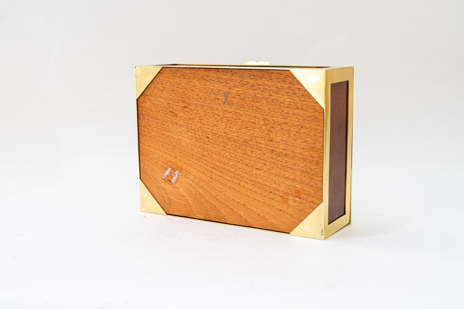 photo furniture Big Art Deco Jewelry Box Brass And Wood Around 1920s