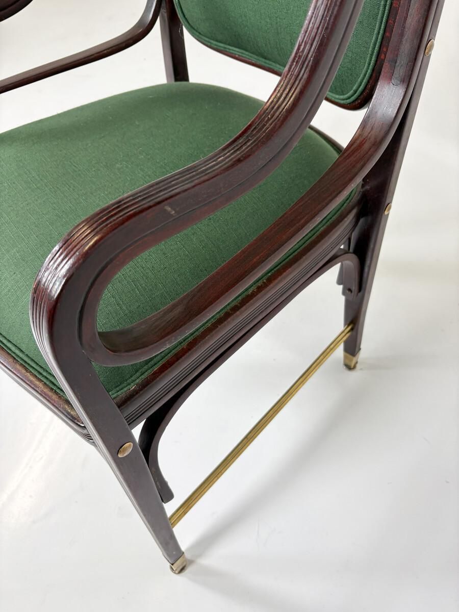 Armchair "412" By Otto Wagner For J&J Kohn Austria, 1900s photo vinterior