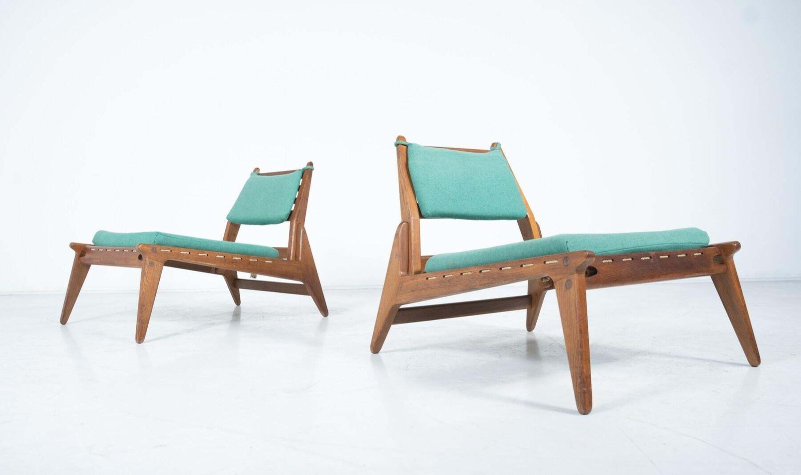 Set Of Hunting Chairs By Heinz Heger And Annaberg Buchholz, Former Gdr, 1960s photo 6052.0
