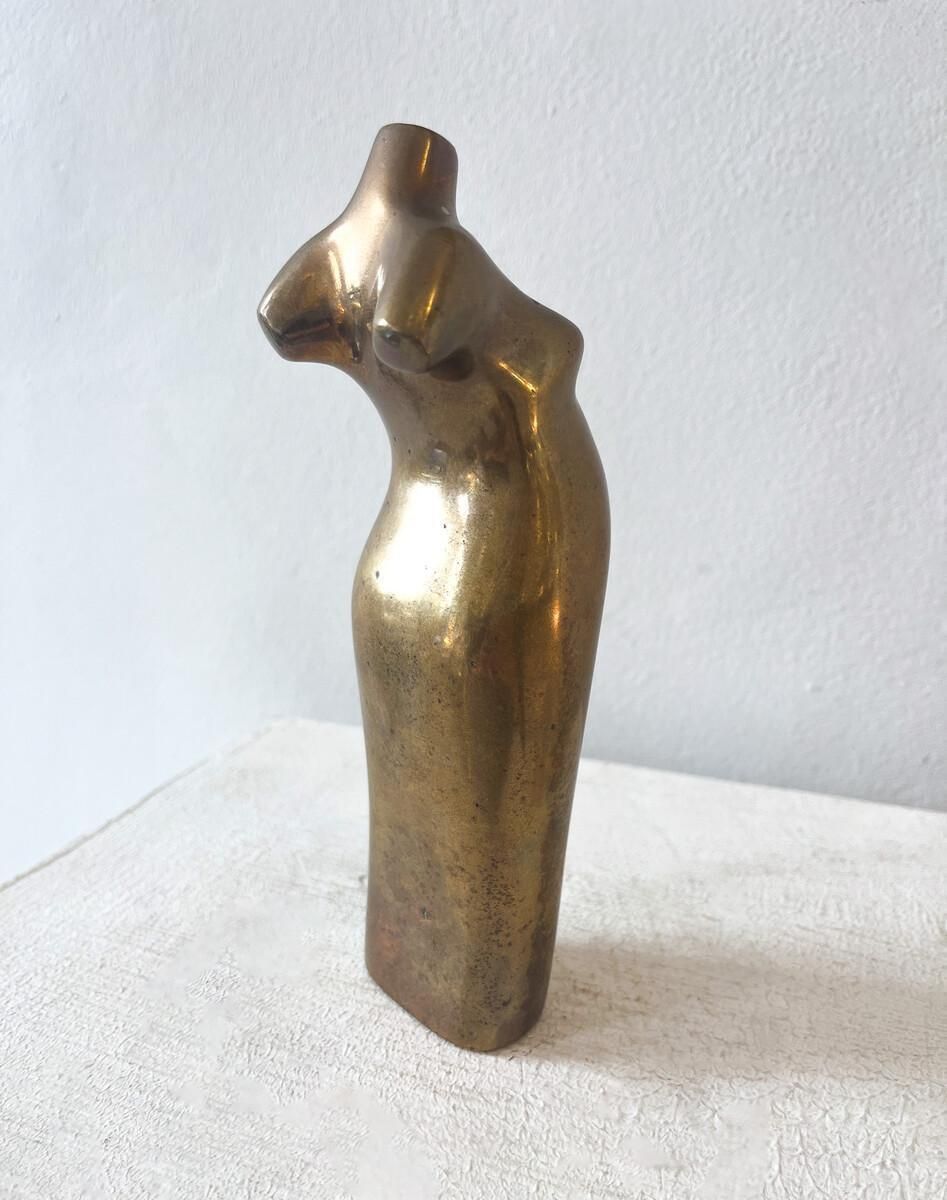 Mid Century Bronze Sculpture By Magrit Van Nuffel, 1970s photo Art
