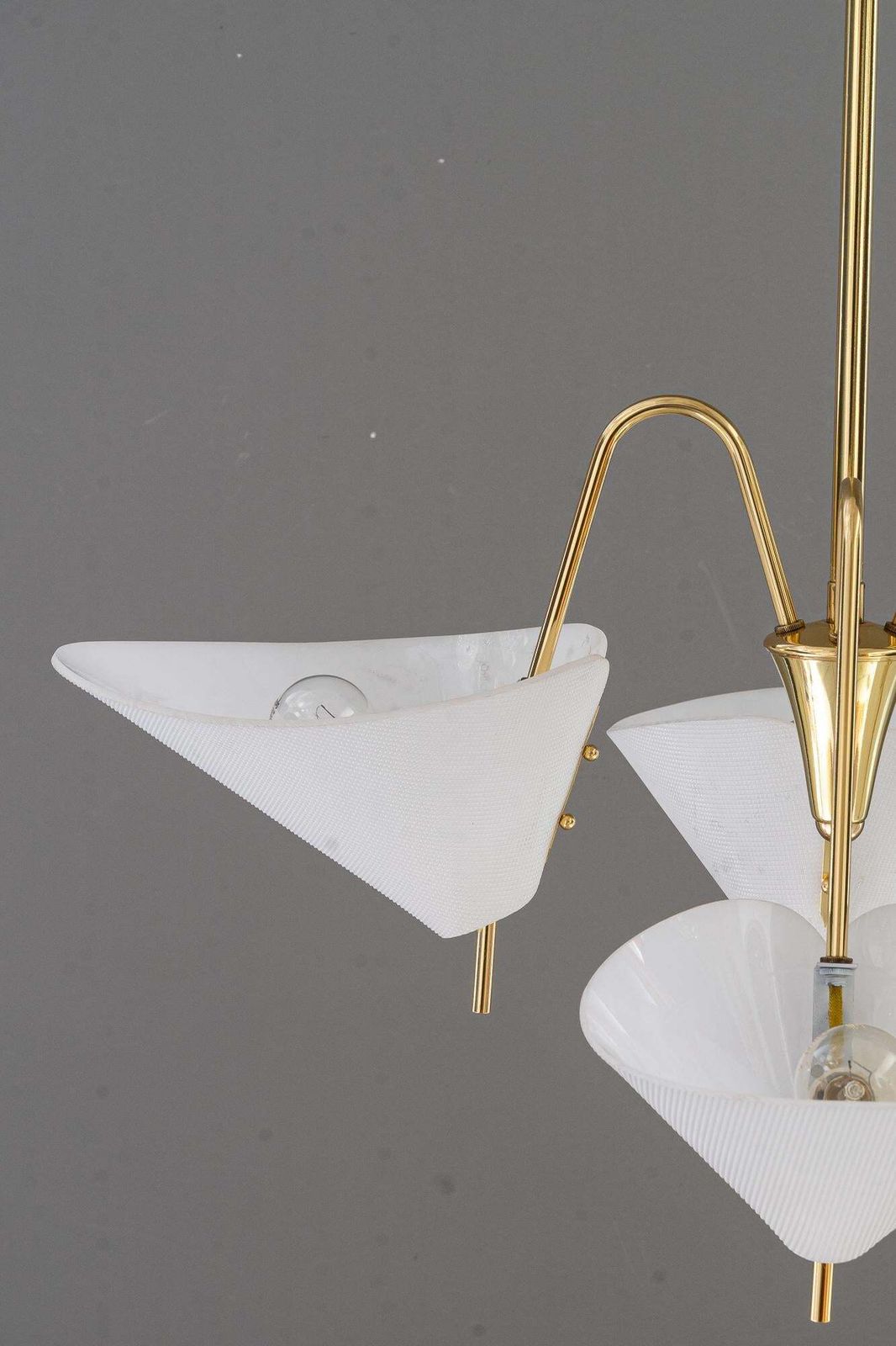 Rupert Nikoll Chandelier With Lucite Shades Vienna Around 1960s photo Lighting