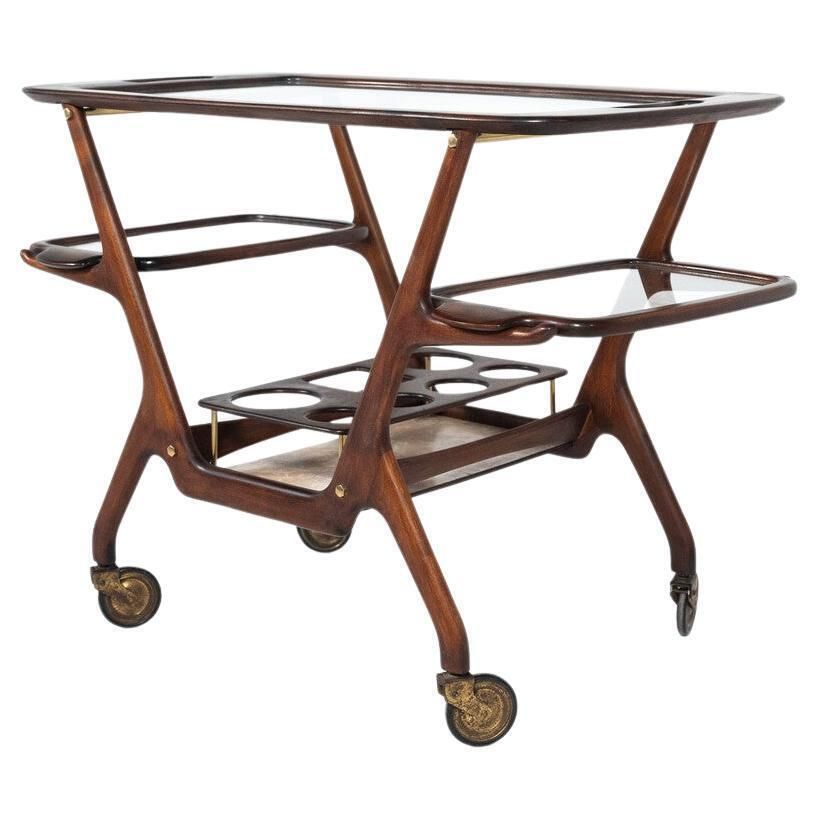 Mid Century Modern Dry Bar/ Trolley By Cesare Lacca, Italy, 1950s