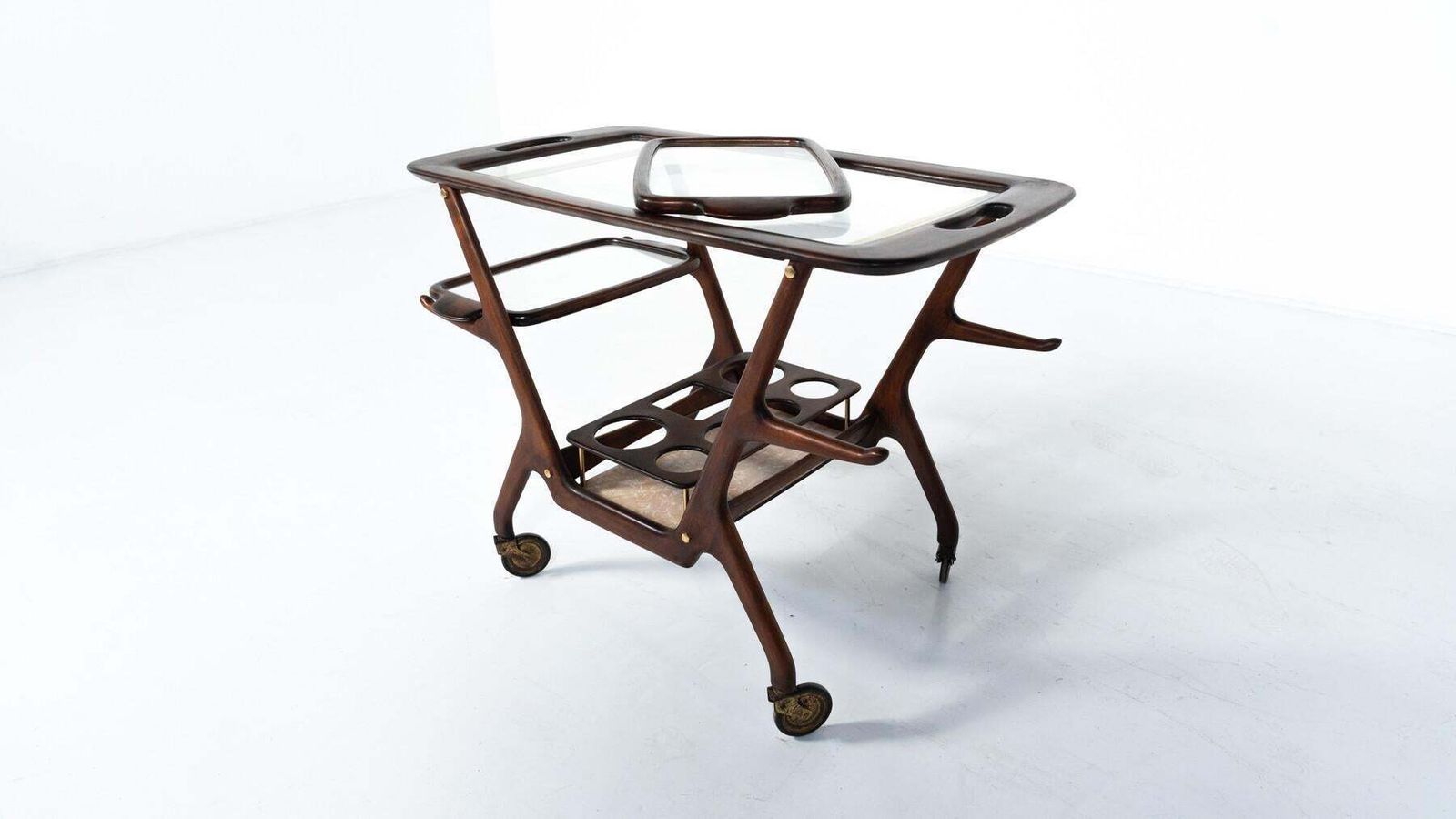 Mid Century Modern Dry Bar/ Trolley By Cesare Lacca, Italy, 1950s photo buy