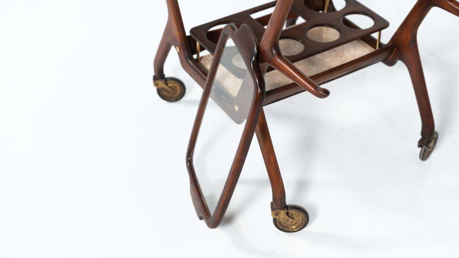 photo furniture Mid Century Modern Dry Bar/ Trolley By Cesare Lacca, Italy, 1950s