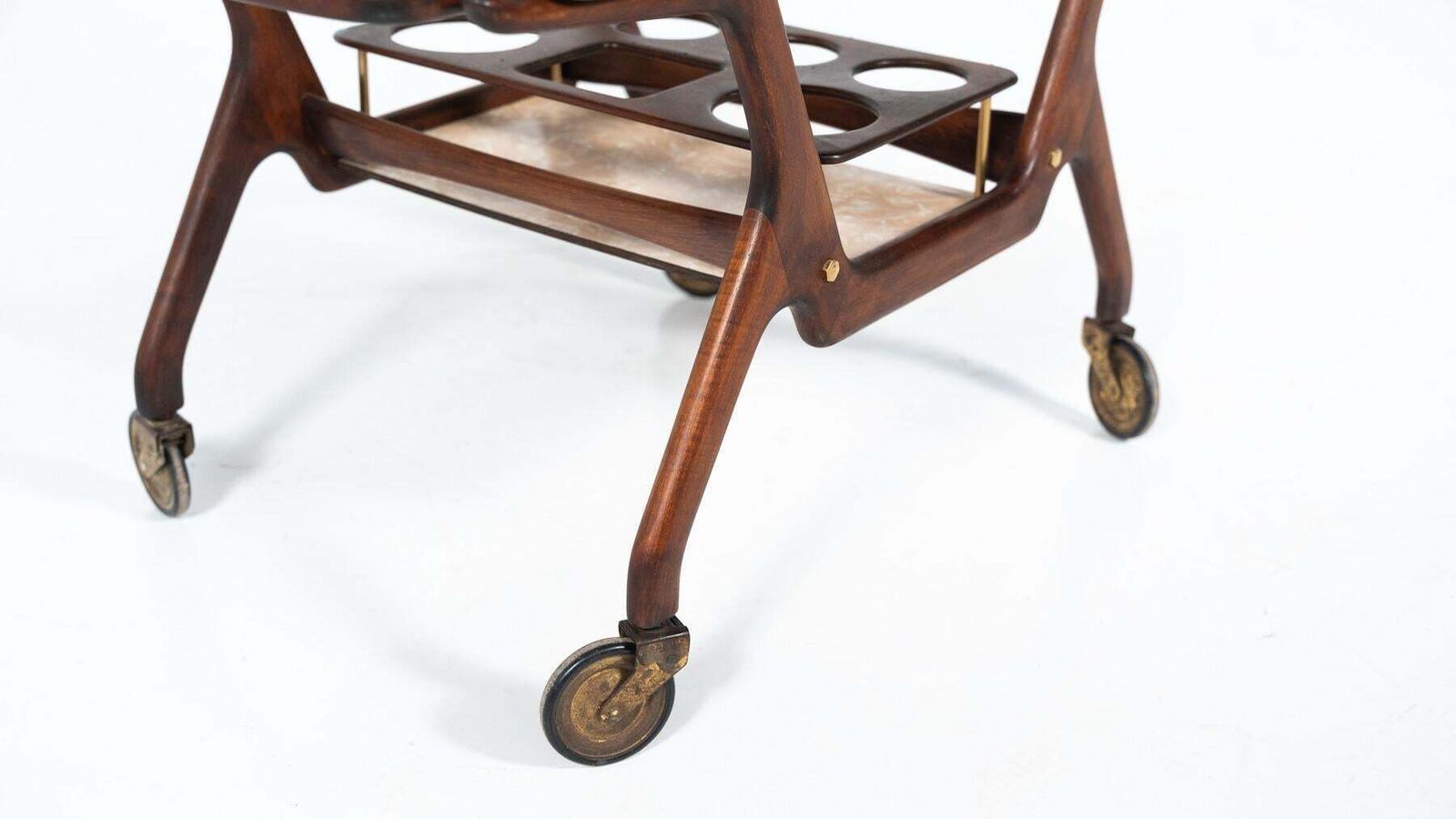 photo buy Mid Century Modern Dry Bar/ Trolley By Cesare Lacca, Italy, 1950s