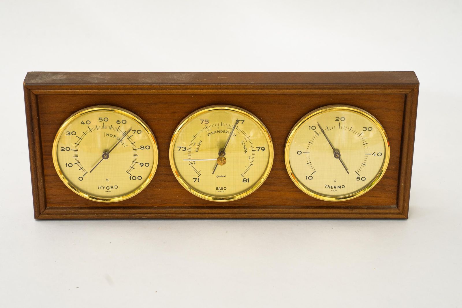 Barometer Weather Station Vienna Around, 1970s photo for sale