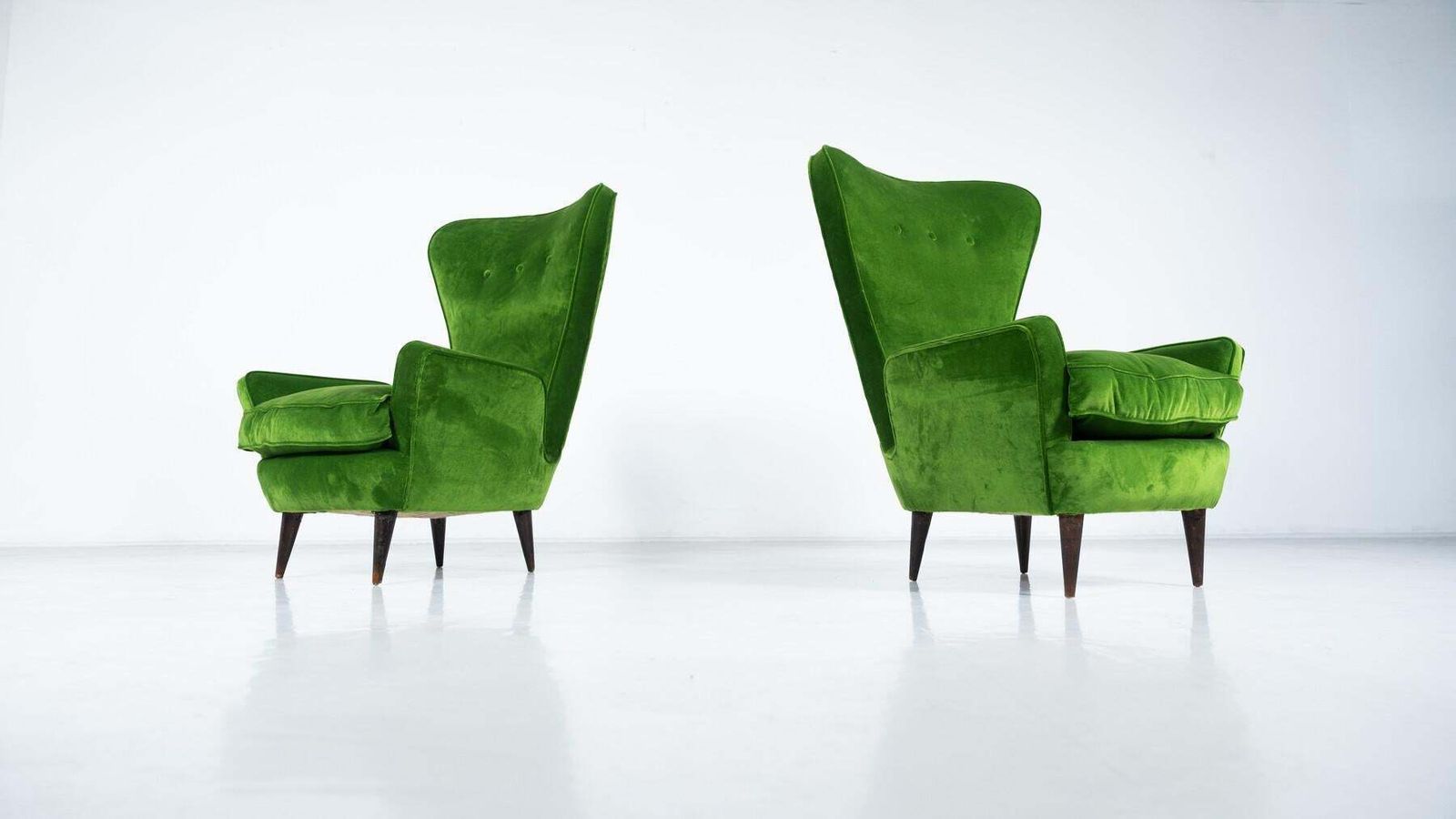 Modern Pair Of Armchairs By Emilia Sala And Giorgio Madini   New Upholstery photo furniture
