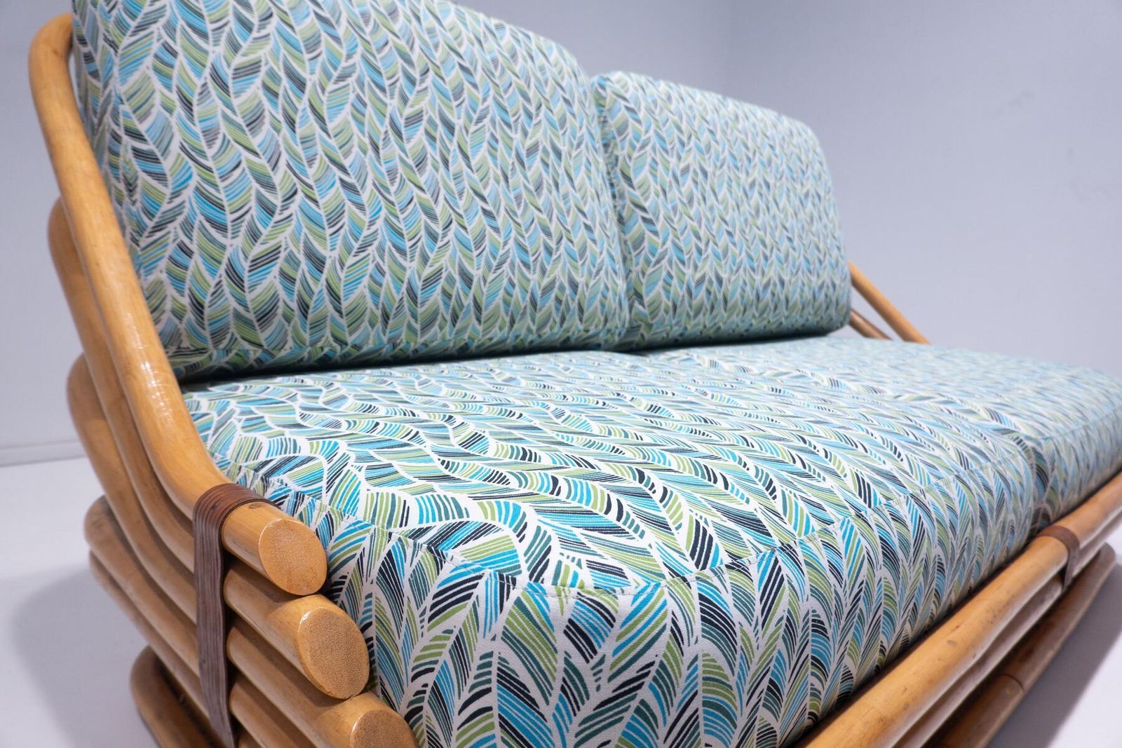 Rattan Sofa By Vivai Del Sud, 1970s   New Upholstery photo 3984.0