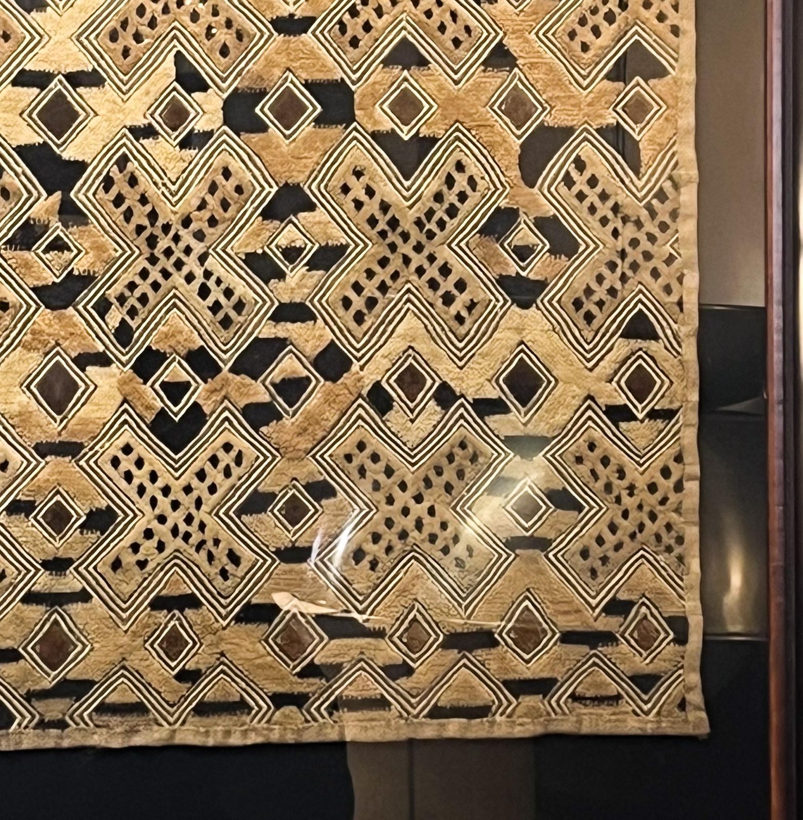 Framed Kuba Weaving, Democratic Republic Of Congo, 1950s photo furniture