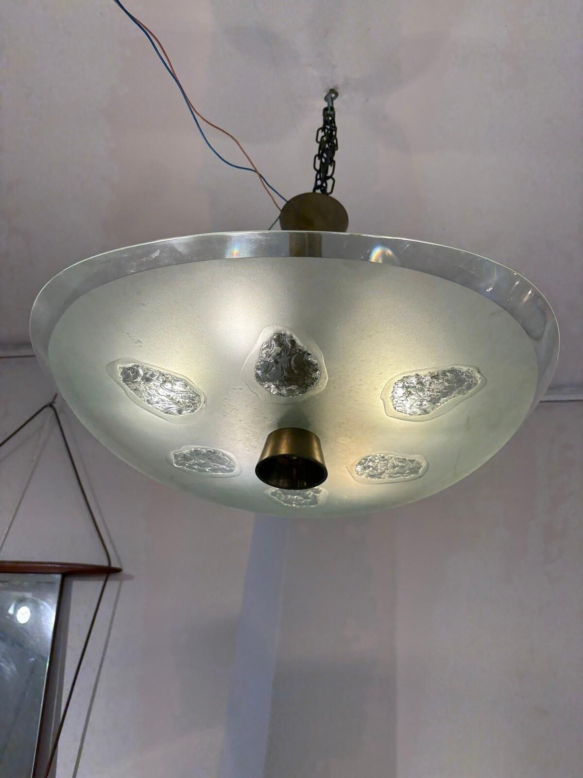 Mid Century Suspension 1748 By Max Ingrand For Fontana Arte, Italy photo vinterior
