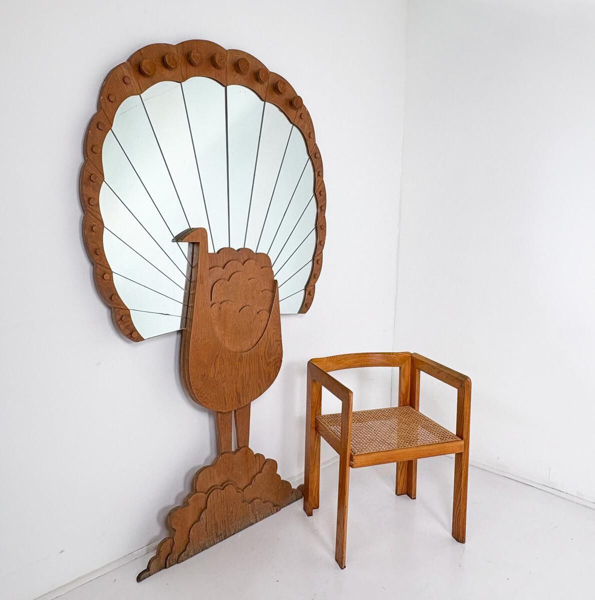 'Pavone' Mirror By Sirio Alessandri For Pallucco, 1970s photo Home Decor