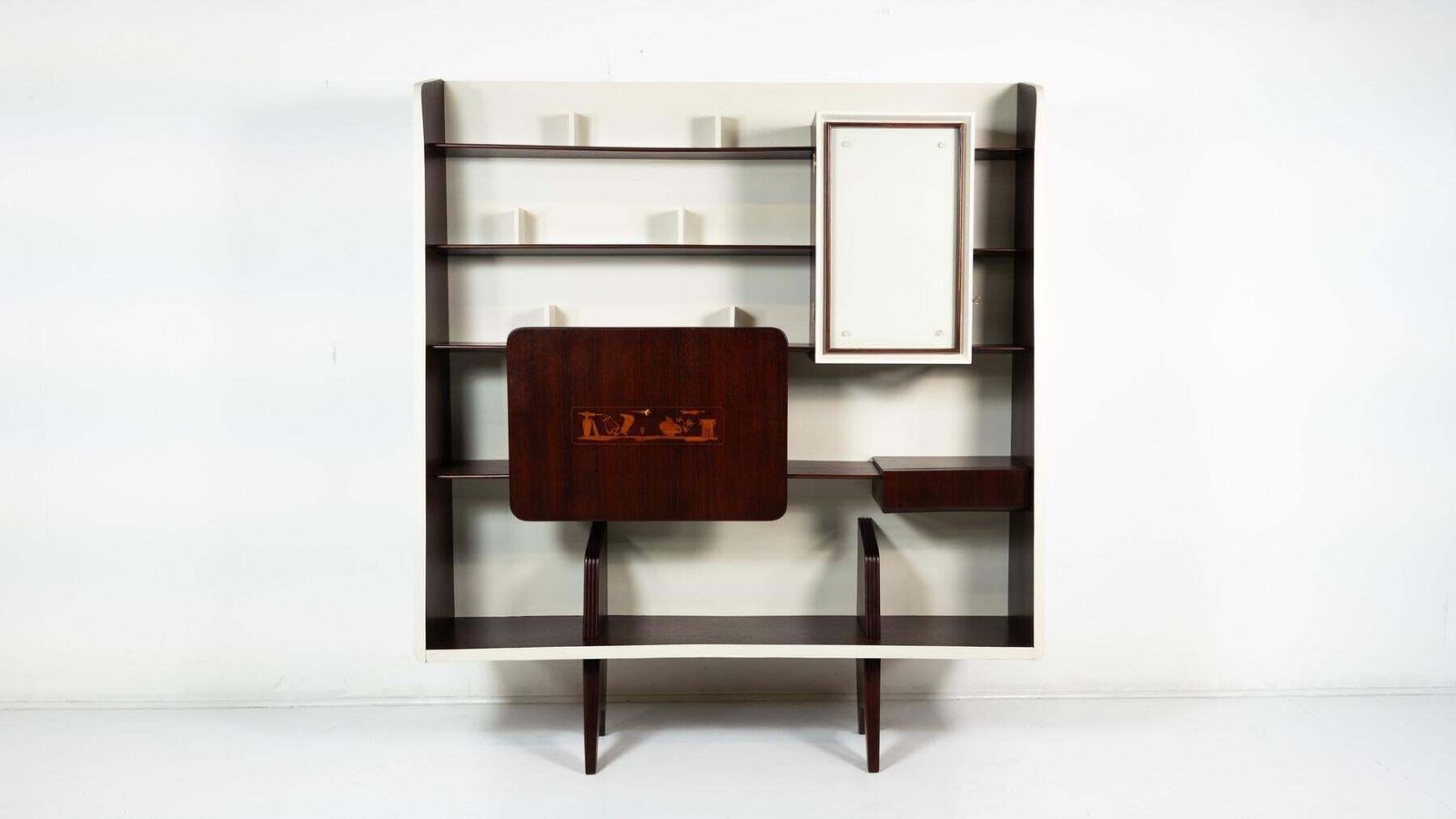 photo vintage Mid Century Bookcase By Gio Ponti For Ariberto Colombo, 1945