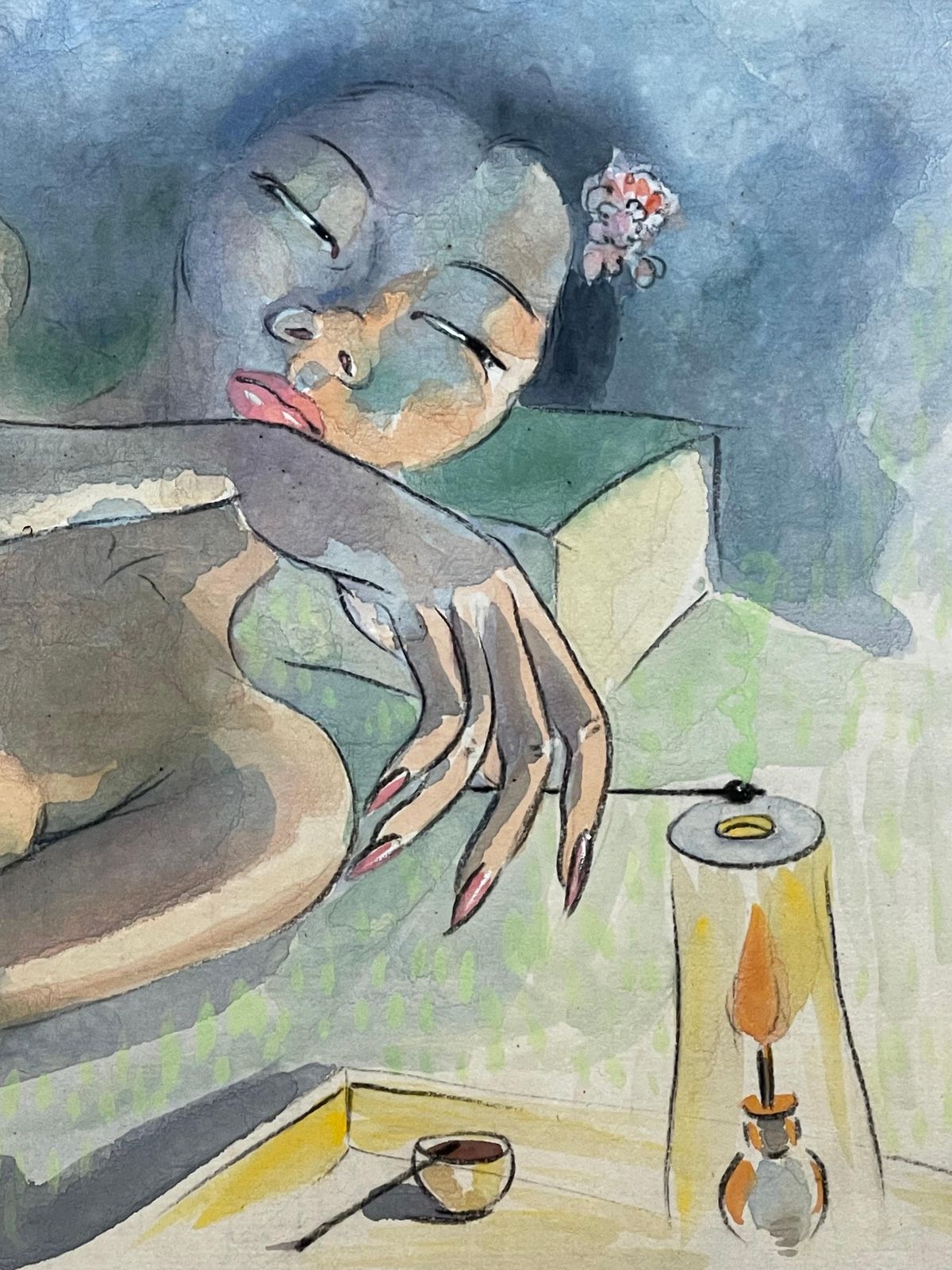 Léa Lafugie"The Opium Smoker", Léa Lafugie (1890 1972)1929 photo for sale