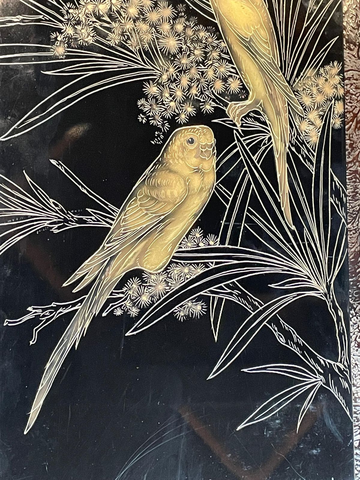 "Couple Of Parakeets In The Mimosas", Gaston Suisse (1896 1988), France photo for sale