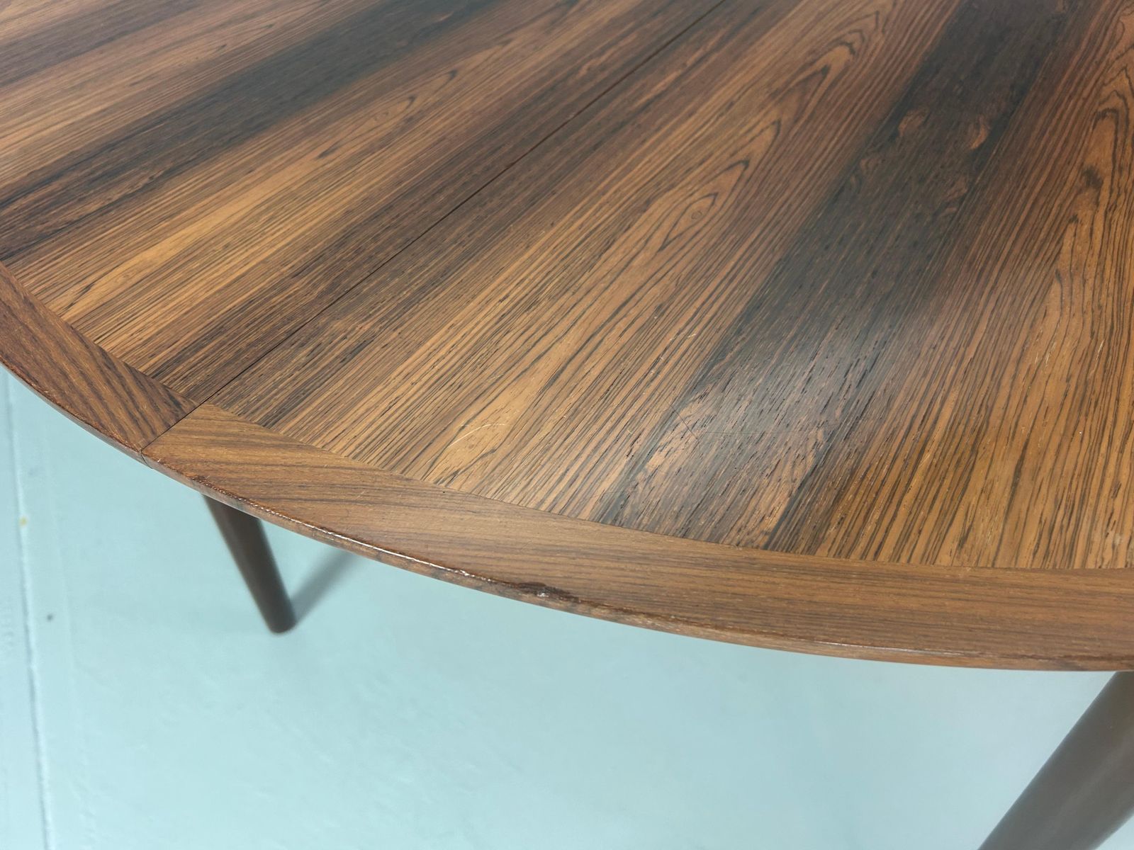 Scandinavian Modern Extendable Oval / Round Dinning Table, 1960, Denmark photo vinterior