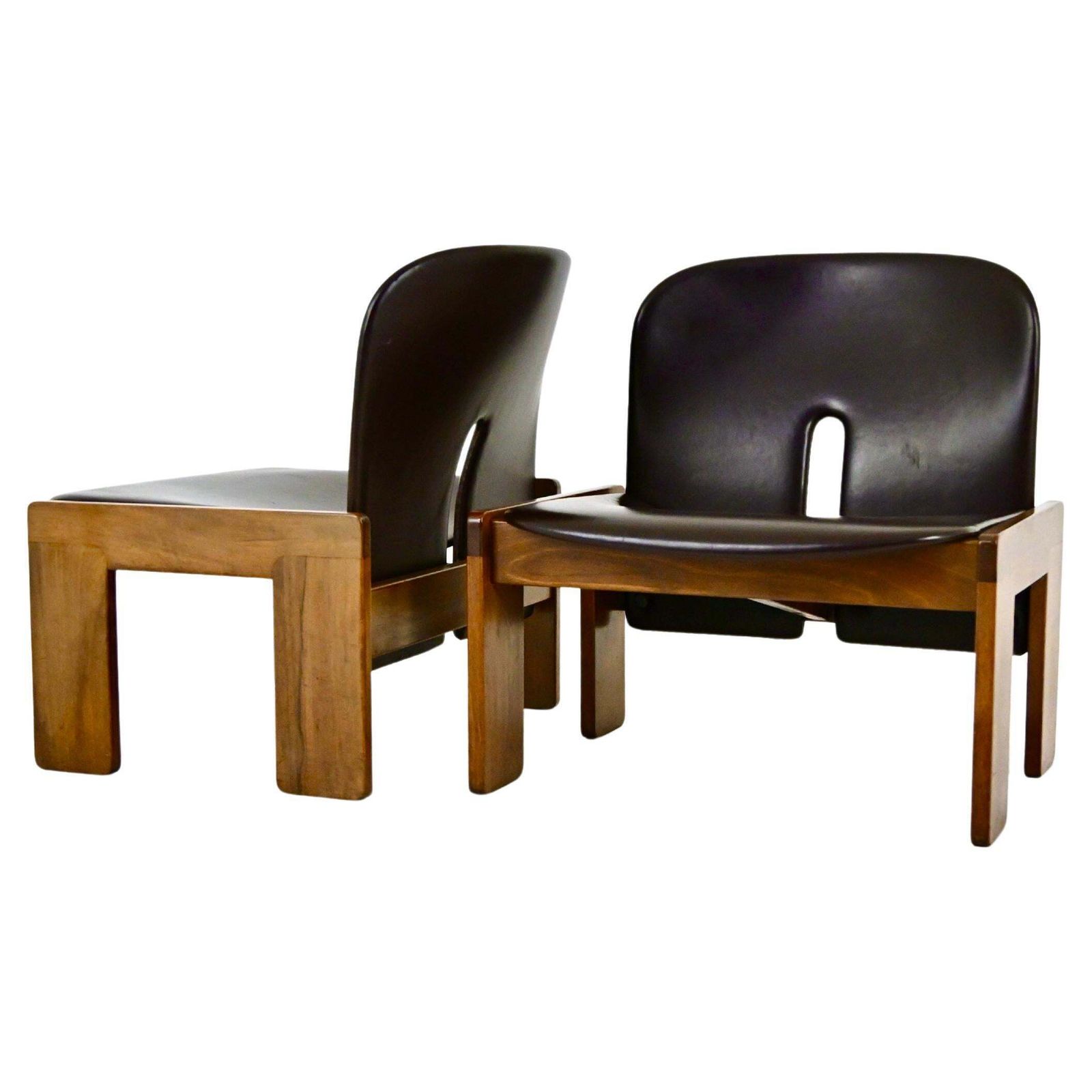 Model 925 Lounge Chairs By Afra & Tobia Scarpa For Cassina, 1970s, Set Of 2