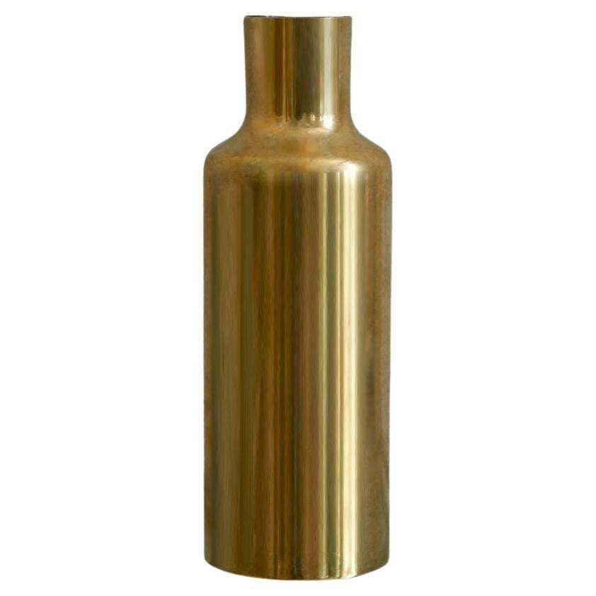 Gold Plated Metal Vase By Marino Marini, 1970