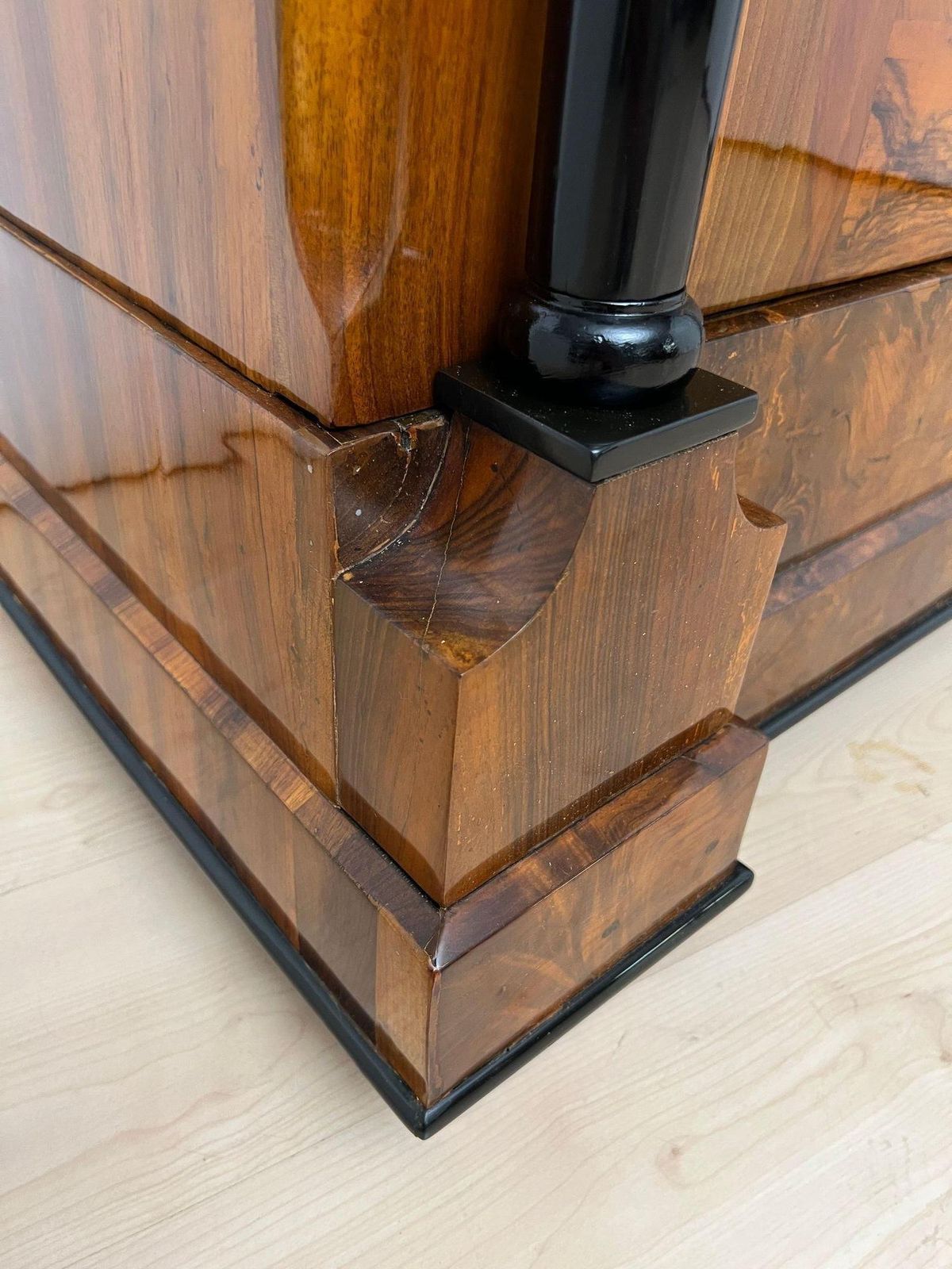 Biedermeier Armoire, Walnut Veneer, South Germany Circa 1820 photo buy