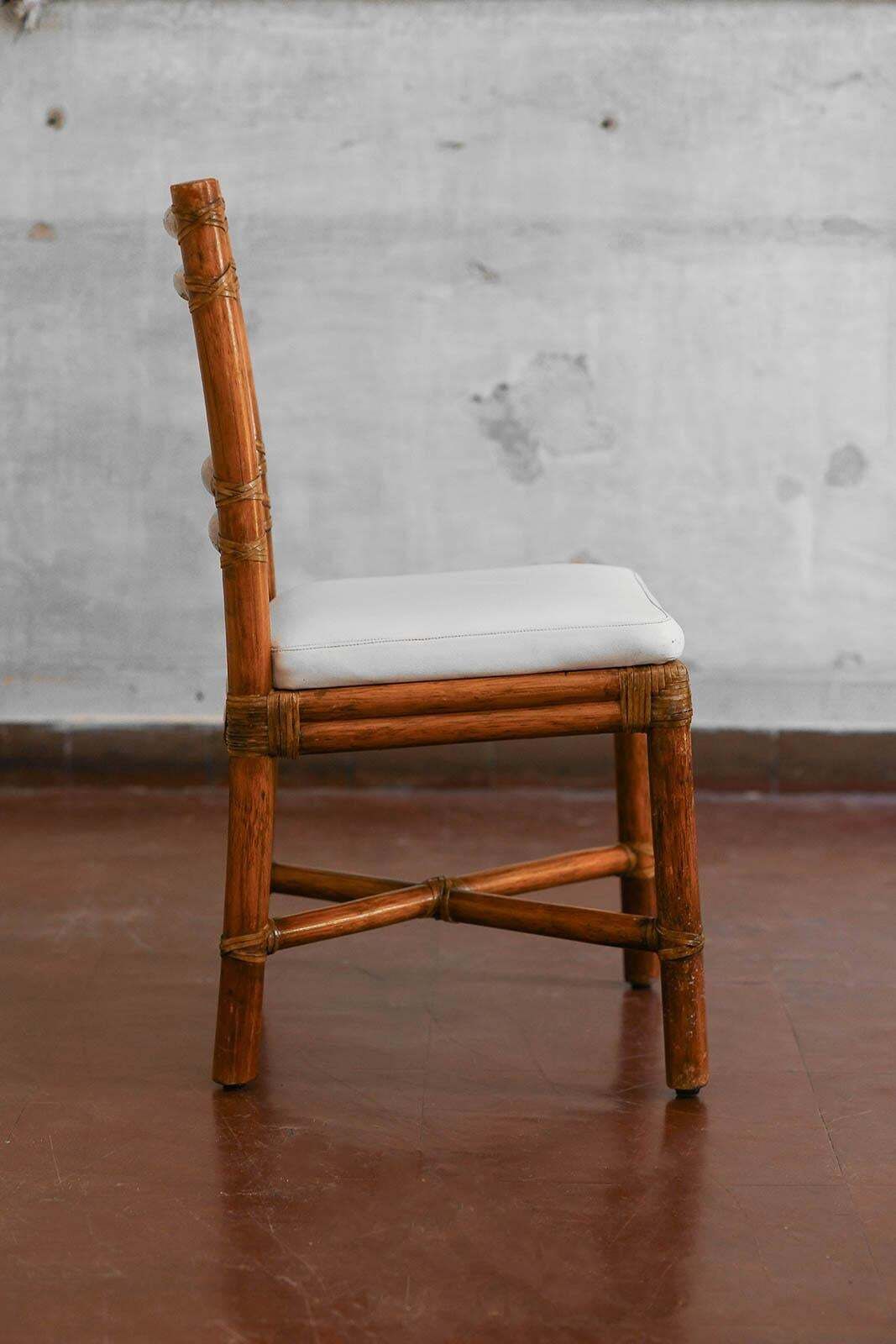 Set Of 4 Elinor And John Mcguire Chairs In Rattan, 1970s photo Furniture