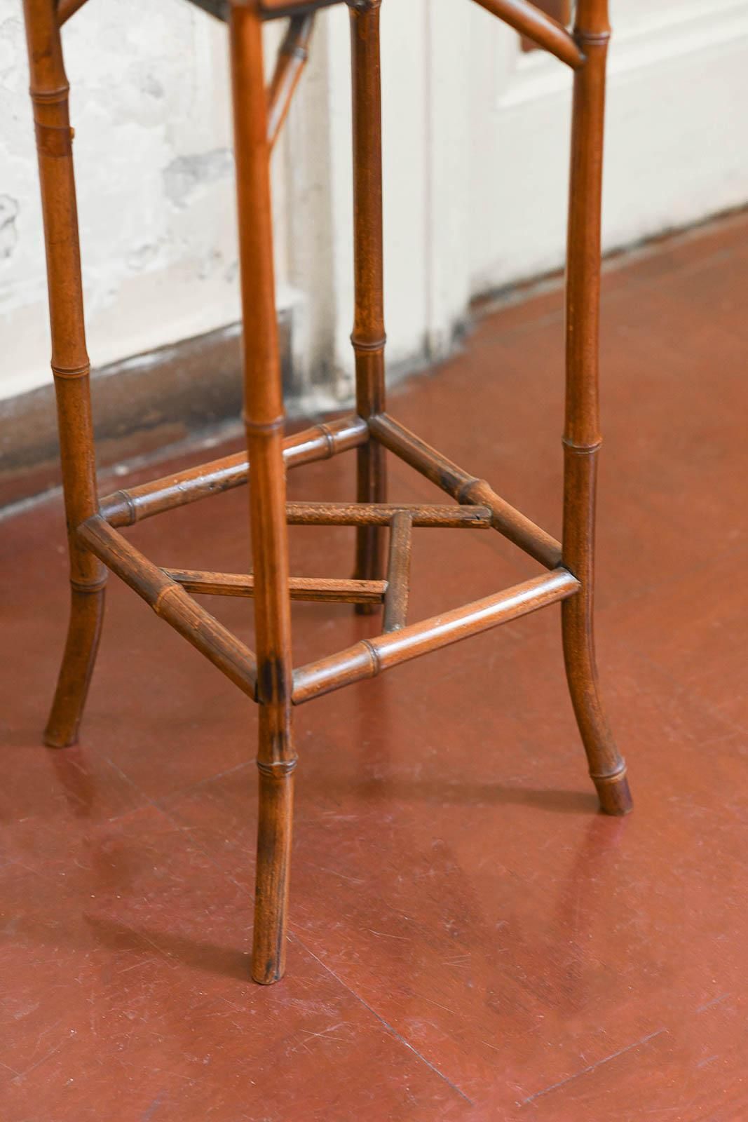 Bamboo Plant Stand photo vintage