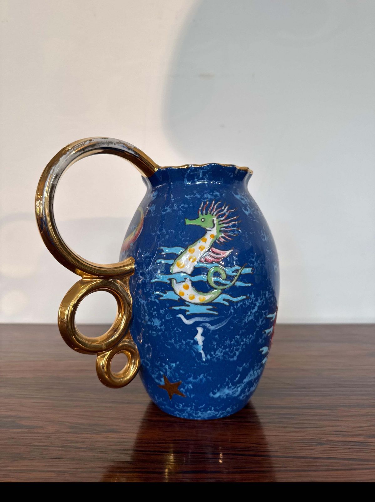 Raymond Chevalier For Boch Freres Vase With Mermaid Decor, Art Deco photo vinterior