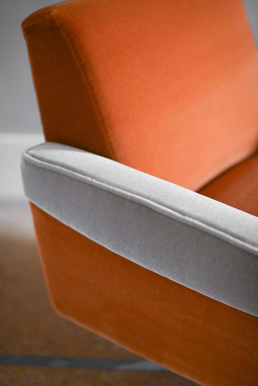 Pair Of 1960s Swivel Armchairs Covered In Dedar Fabric photo vinterior
