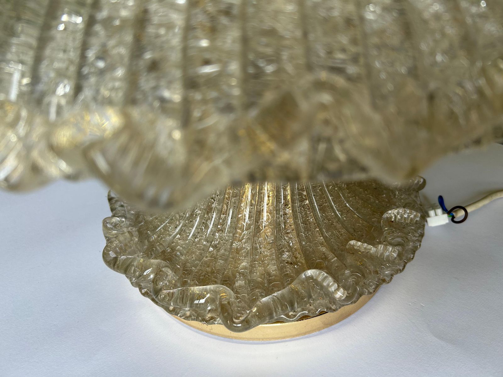 Sumptuous Murano Glass Pagoda With Gold Inclusions, 1980's photo buy