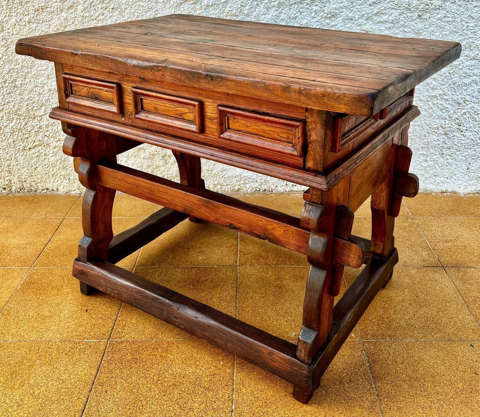 Vintage Pine Work Table, 1940s photo furniture
