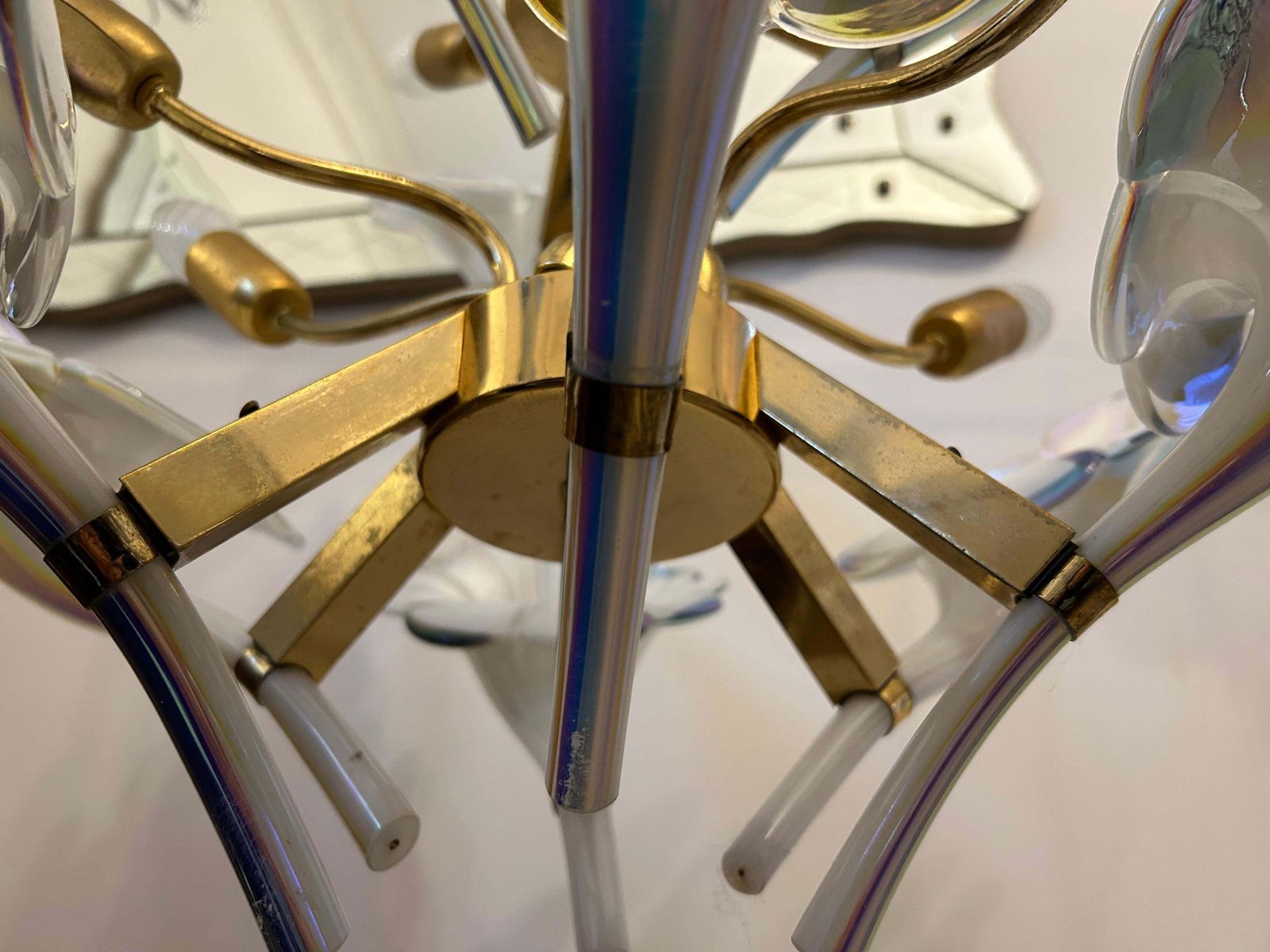 Wings Of Freedom, Majestic Murano Chandelier, 1980's photo Lighting