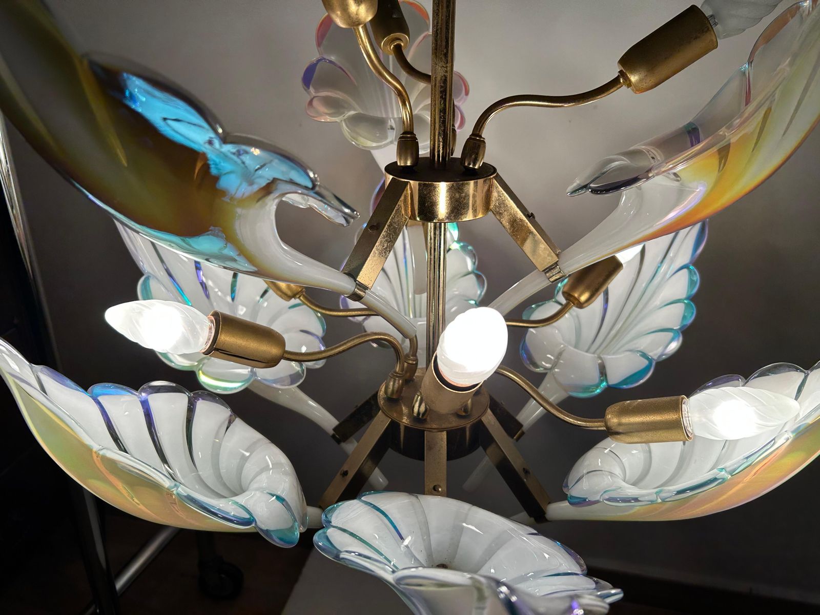 Wings Of Freedom, Majestic Murano Chandelier, 1980's photo buy
