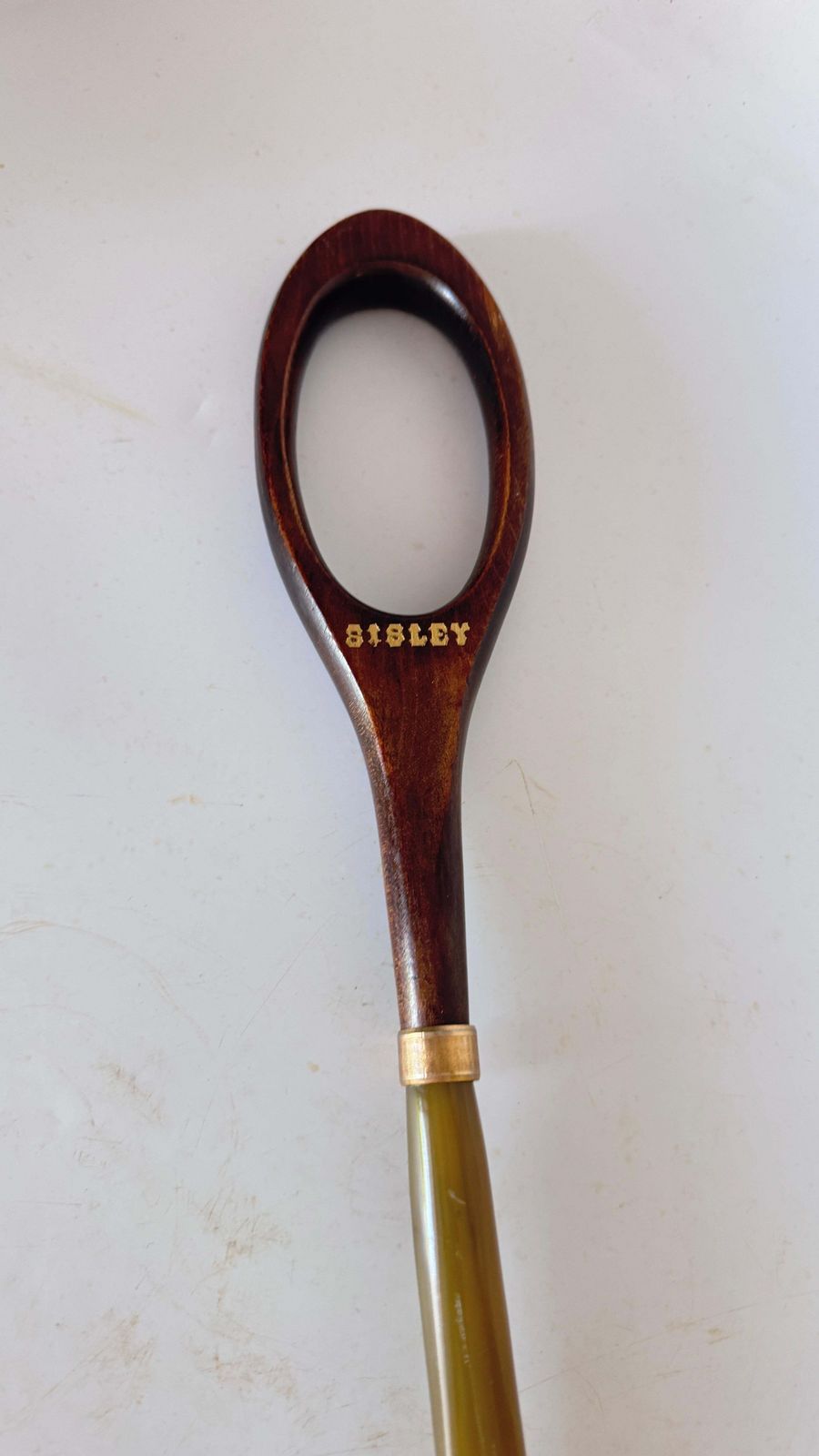 Long Shoehorn In Wood And Horn – French Craft – 1970s photo 364.0
