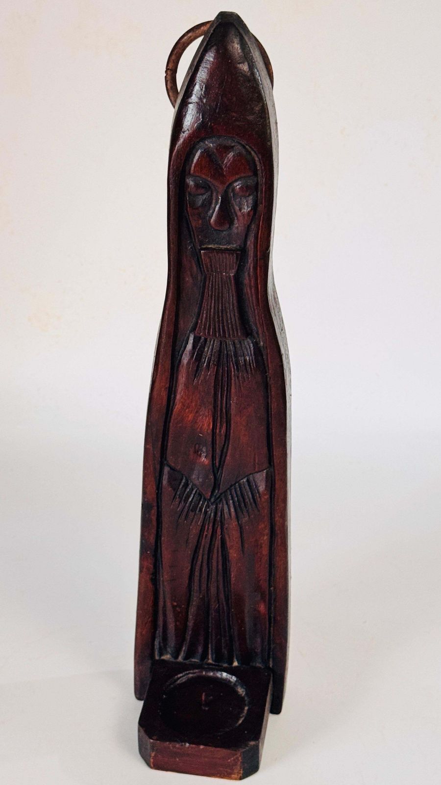 photo buy Abstract Wood Candle Holder Sculpture France 19th Century