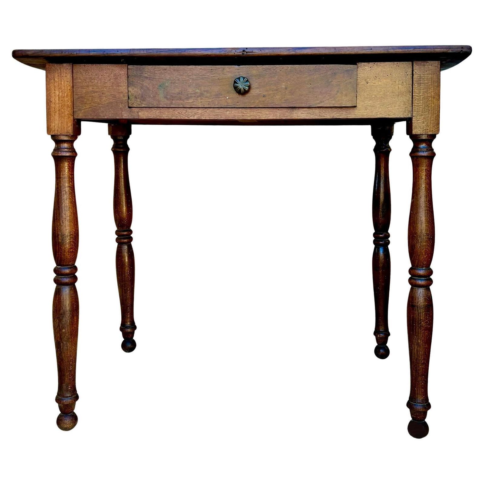 Table d'appoint ou table de travail française en chêne, début du XXe siècle, années 1920