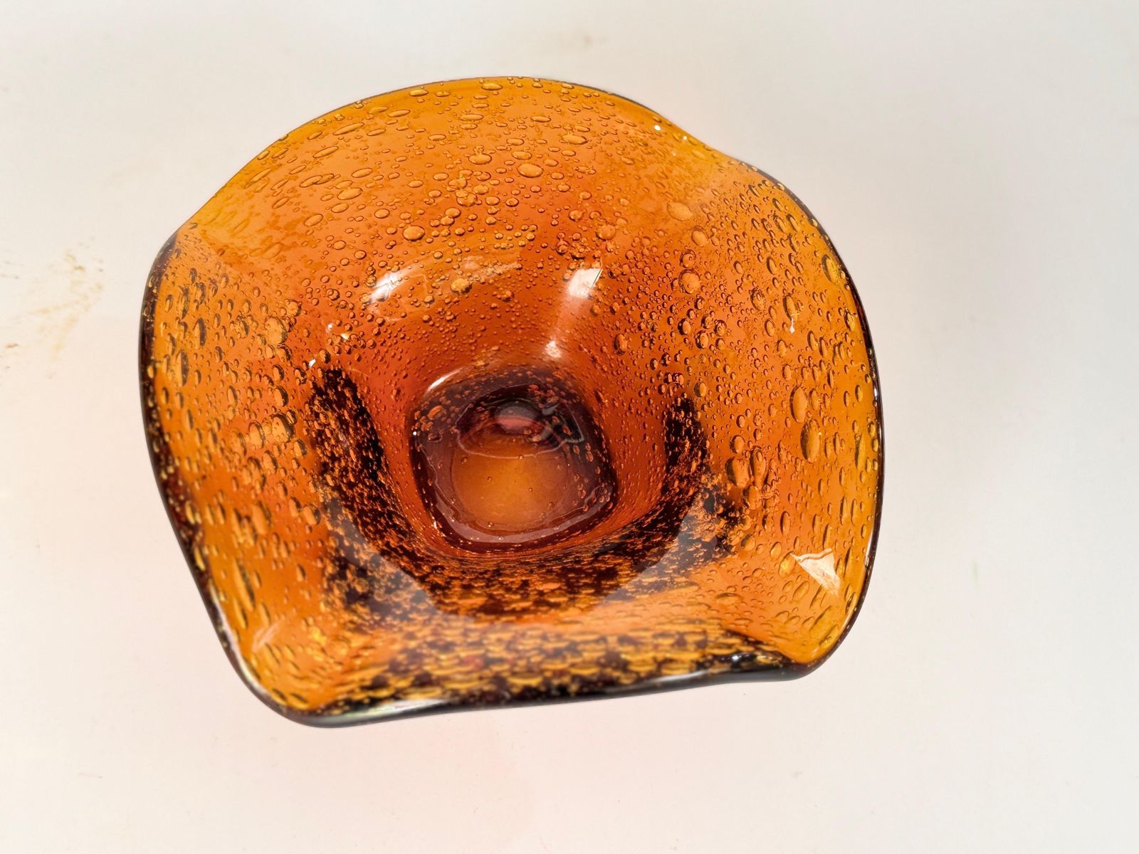 Vide Poche Or Ashtray In Glass, Bubles Patterns France, Circa 1970 From Biot photo Home Decor