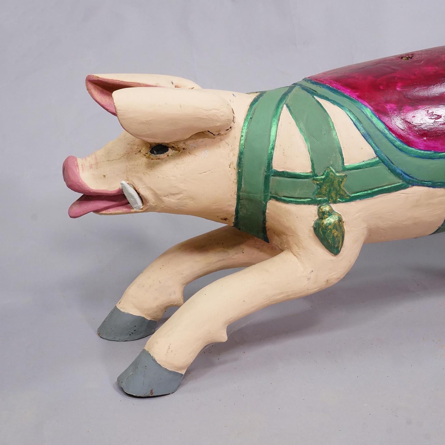 Great Antique Children Carousel Pig, Germany Ca. 1920s photo for sale