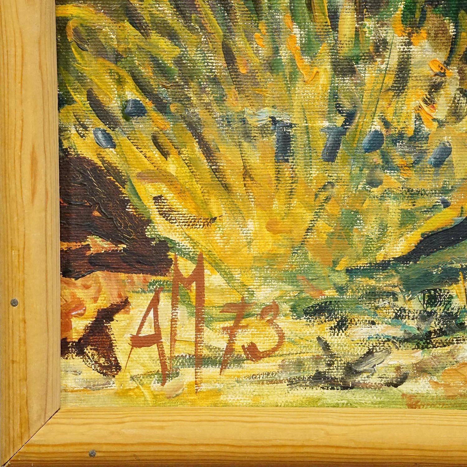 Alexander Michael Oil Painting Of A Pine Grove Near Ostia, Italy 1973 photo Art