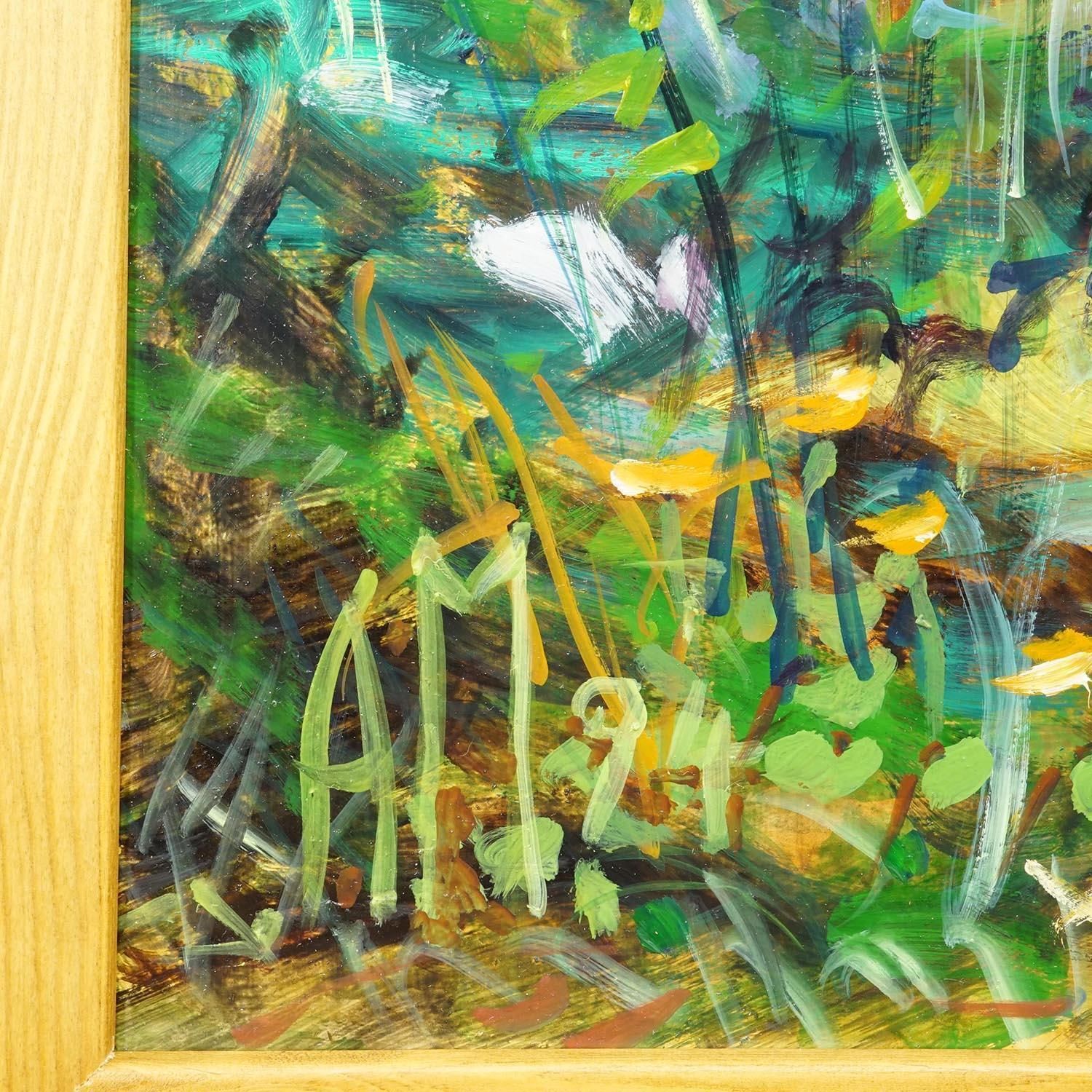 Impressionistic Oil Painting Of A Garden Scenery, Alexander Michael 1994 photo vinterior