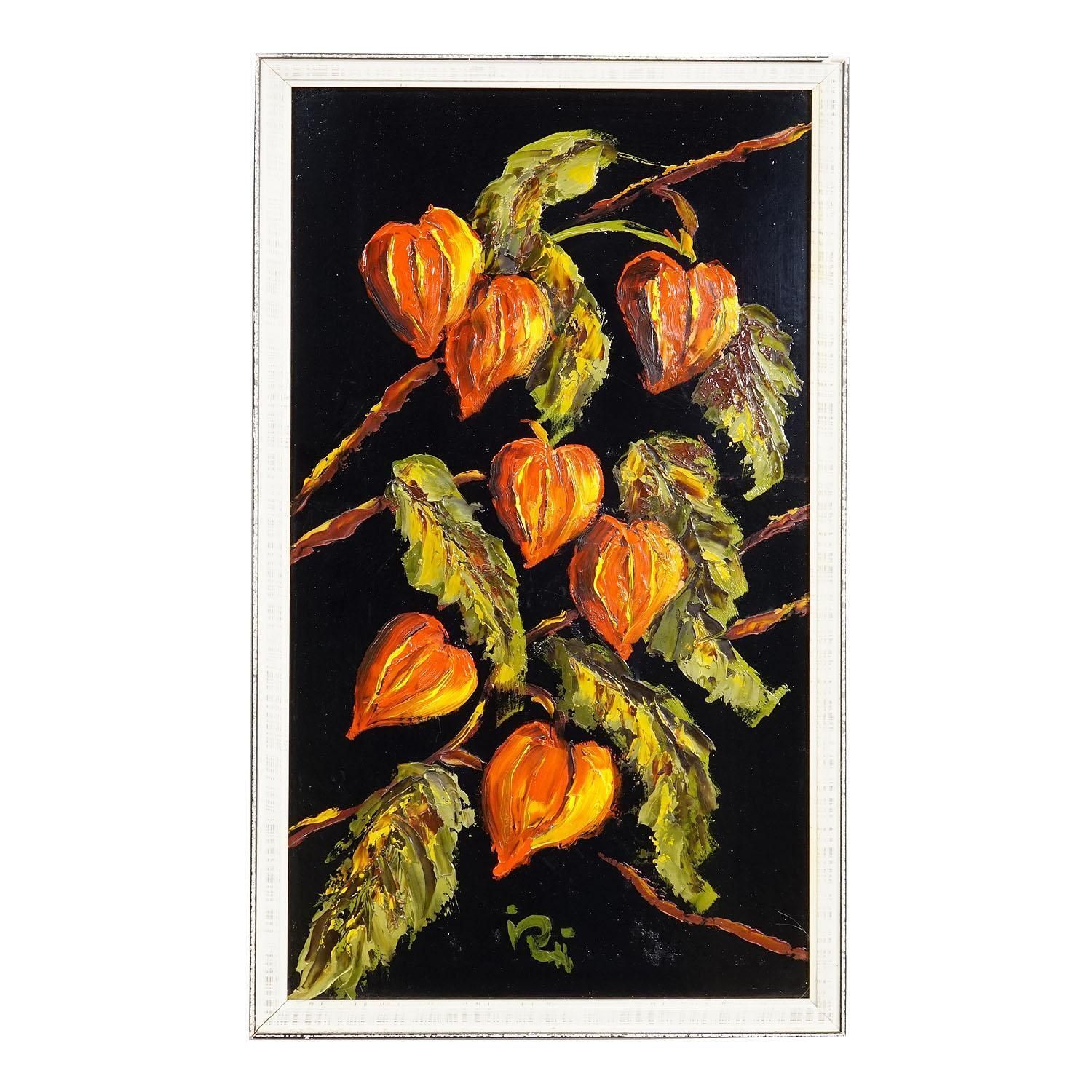 A Set Of Five Vintage Flower Still Live Paintings photo buy