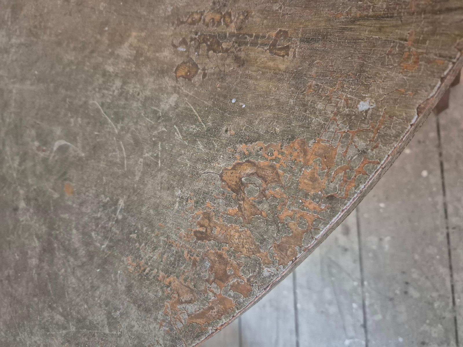 photo vinterior Half Moon Tables, Marbled Table Tops, Allmoge /Swedish Provincial Style, 1860s.