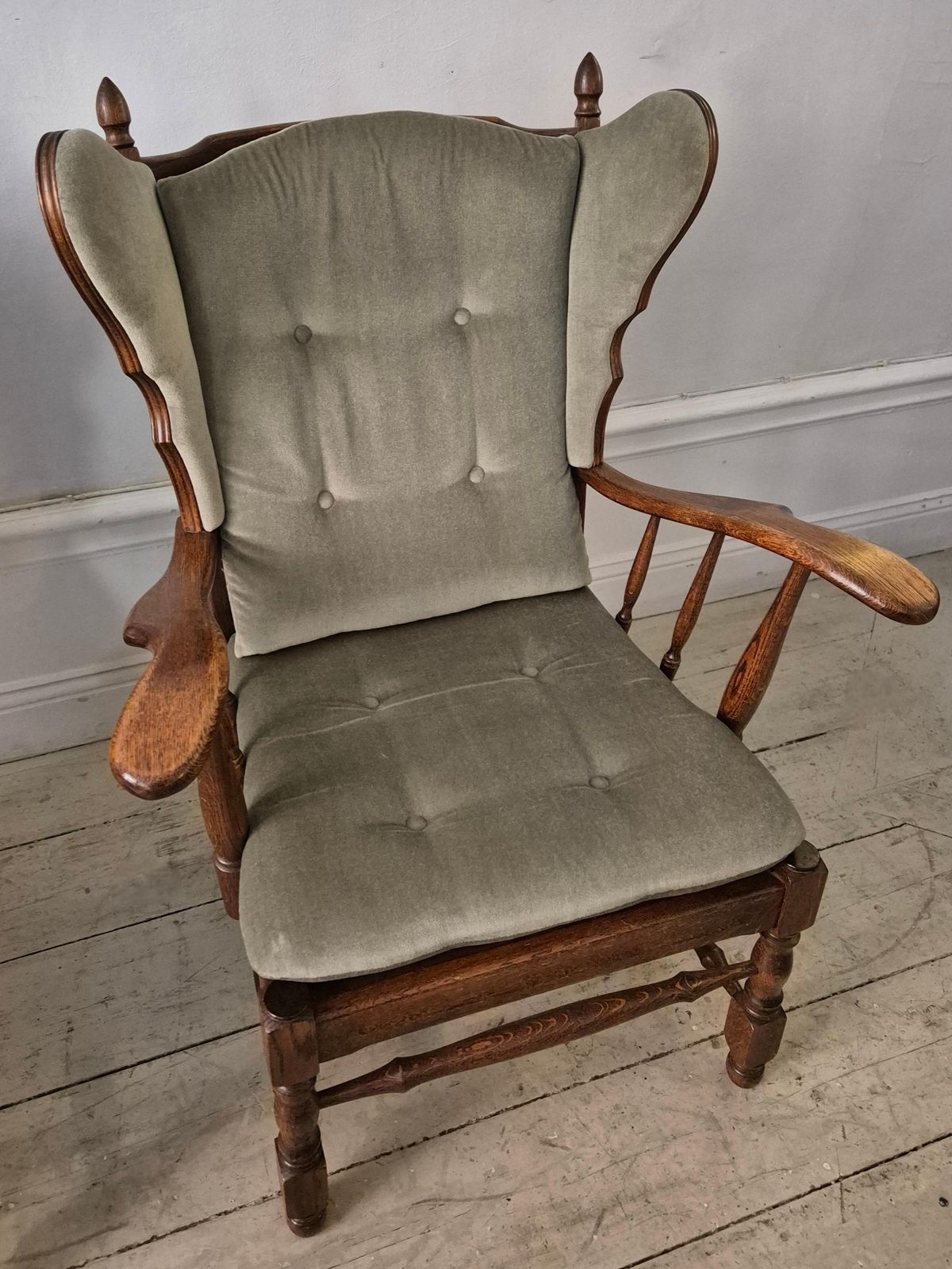 A Pair Of Wingback Chairs, Scandinavian, 1960/70s. photo vintage
