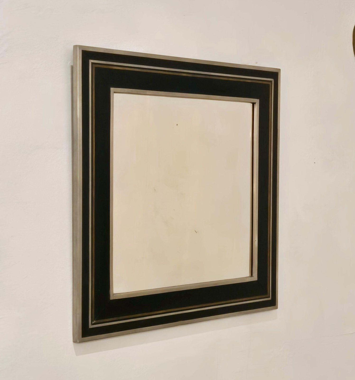 A Swedish Grace Masterpiece, Uno åhren Mirror, Pewter, Brass, Firma Svenskt Tenn photo furniture