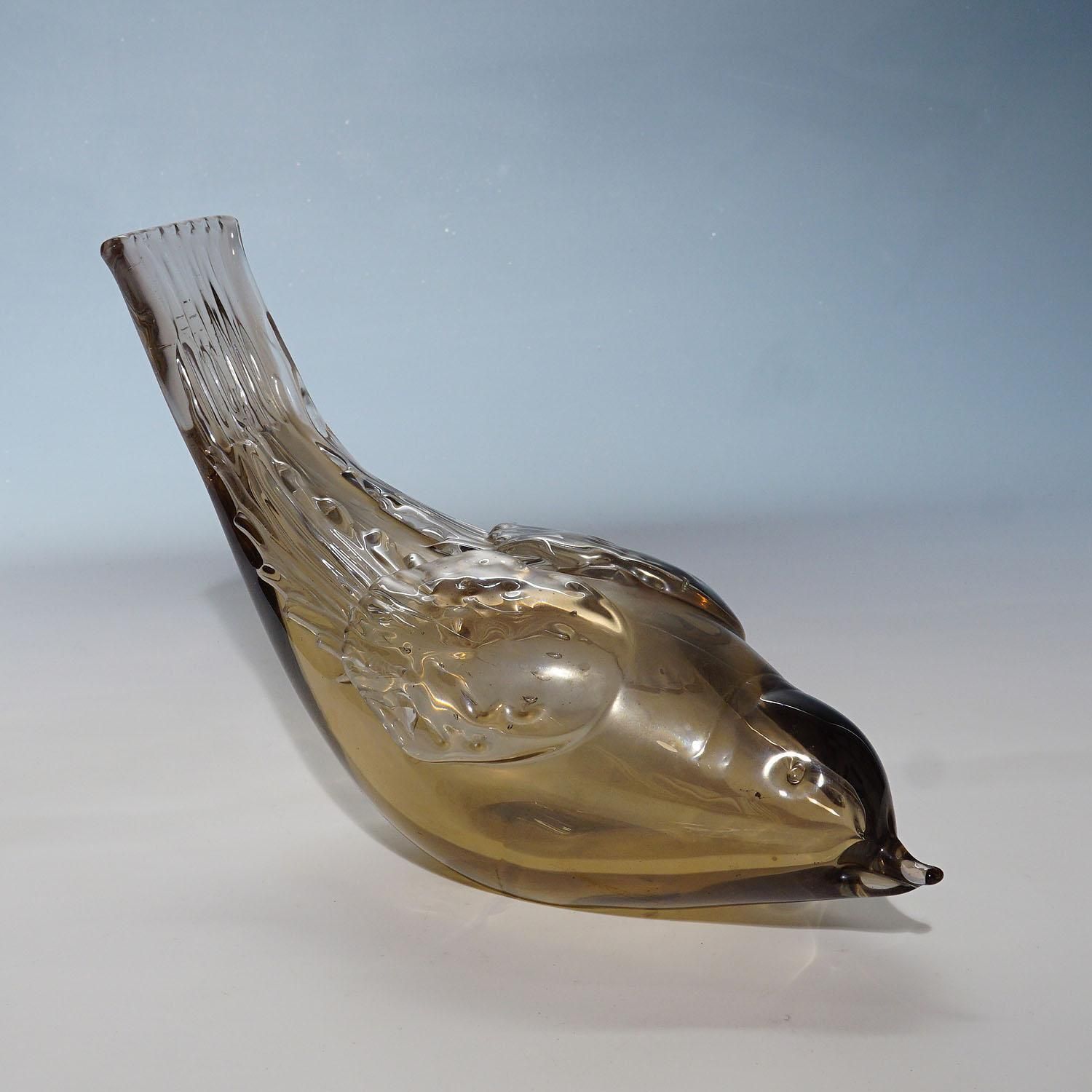 Bird Sculpture By Tyra Lundgren For Venini 1930s photo for sale
