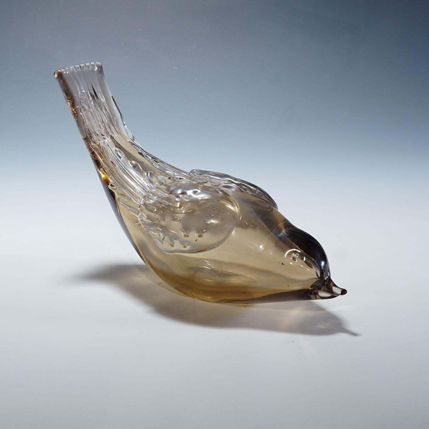 Bird Sculpture By Tyra Lundgren For Venini 1930s photo Art