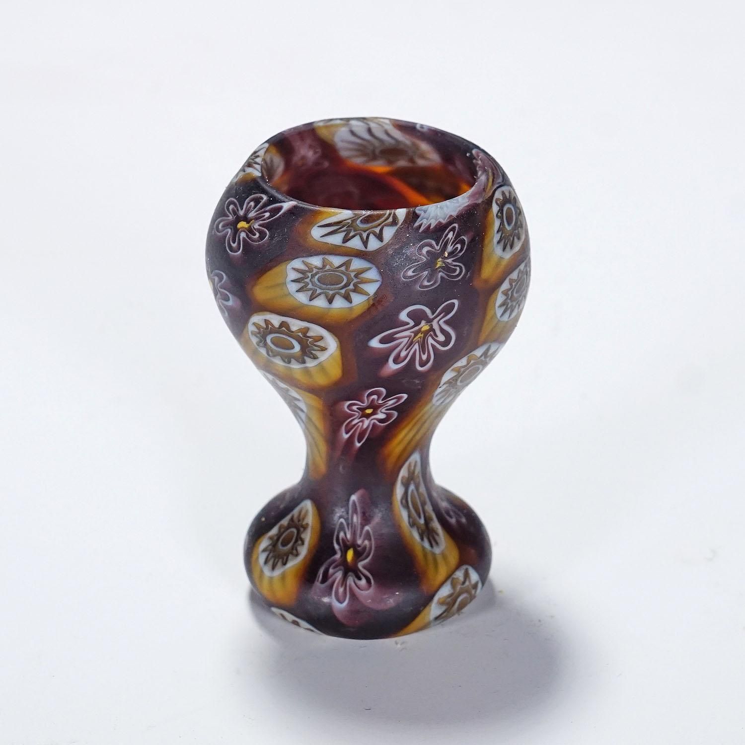 Antique Millefiori Vase By Fratelli Toso Murano Early 20th Century photo Home Decor