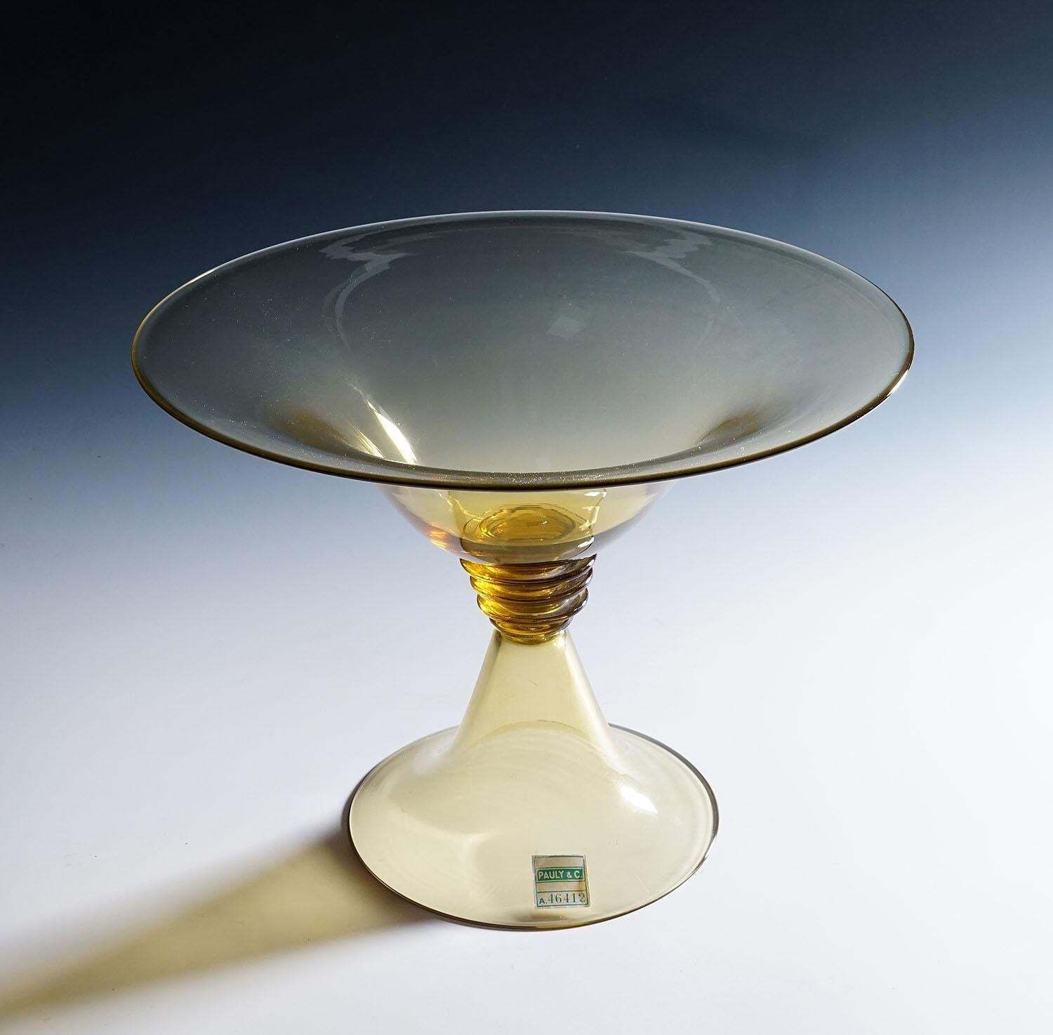 Vetro Soffiato Centerpiece By Guido Balsamo Stella Attr. For Pauli & Cia. C.V.M. photo for sale