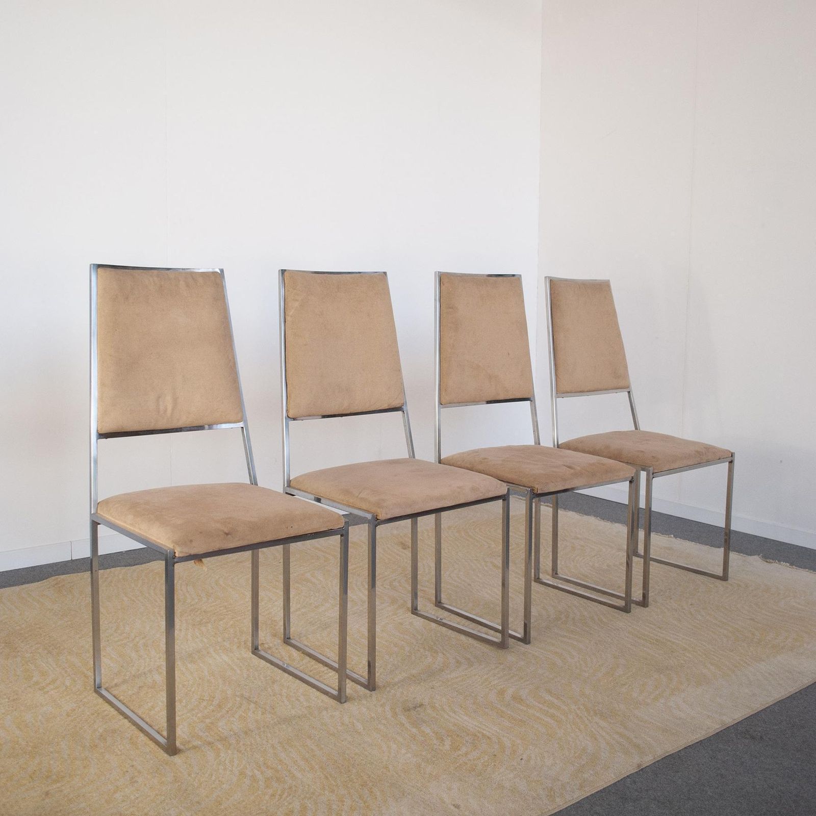 Mario Sabot Italian Midcentury Set Of Two Chairs Mid 70's photo 824.0