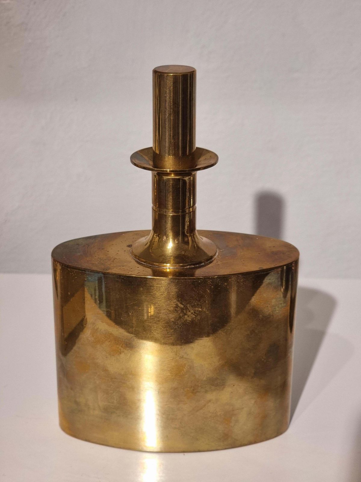 Pierre Forssell, Gilded Brass Flask For Skultuna, Swedish Midcentury photo furniture