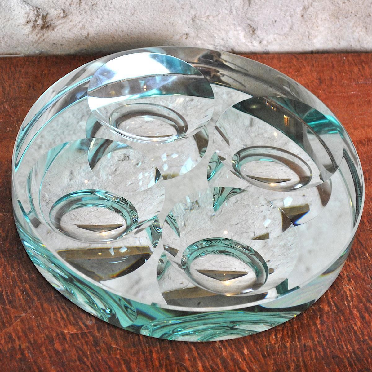 Fontana Arte Italian Midcentury Pocket Tray Ashtray, 1950s photo for sale
