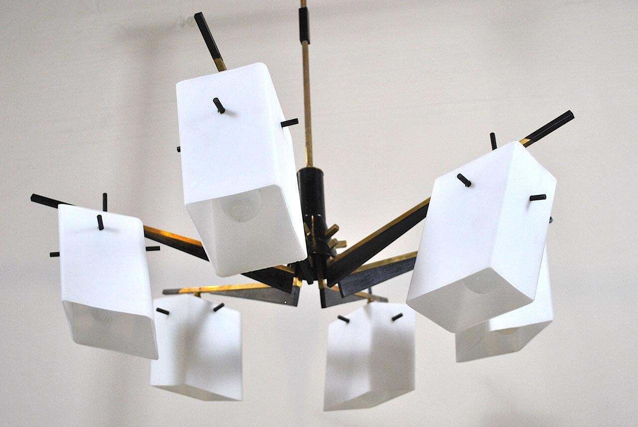 photo furniture Stilux Chandelier Italian Midcentury From The 1960s