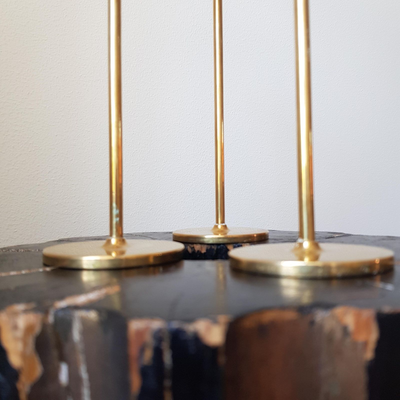 Pierre Forssell, Candlesticks "Tulip" , Brass, Skultuna, Scandinavian Modern photo 1552.0